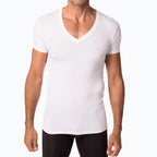 Playera Cuello V Slim Fit para Hombre con Collar de Regalo - vista 9