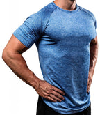 Playera Deportiva de Secado Rápido para Hombre en color azul