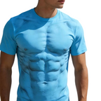 Playera con Estampado 3D de Músculos para Hombre - vista 13