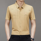 Playera Polo de Algodón Mercerizado para Hombre en color caqui