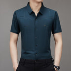 Playera Polo de Algodón Mercerizado para Hombre en color verde oscuro