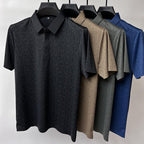 Polo de Seda Fría Manga Corta para Hombre con 3 Botones - vista 7