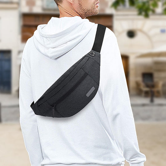 Riñonera Grande para Hombre Tipo Bandolera