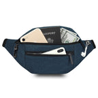 Riñonera Grande para Hombre Tipo Bandolera en color azul marino