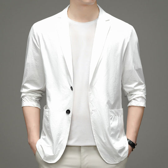 Saco Blazer Ligero para Hombre Primavera Verano en color blanco
