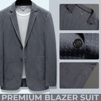 Saco Blazer Slim Fit Elástico para Hombre Ultraligero en color gris