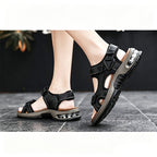 Sandalias Deportivas para Hombre con Suela Acolchada en color negro