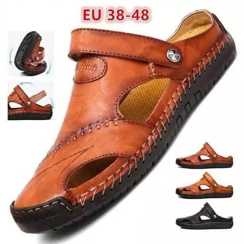 Sandalias de Piel Hechas a Mano para Hombre - vista 2