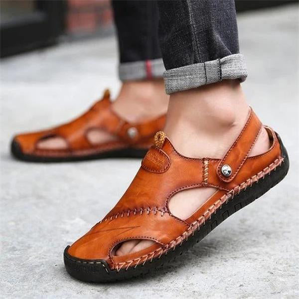 Sandalias de Piel Hechas a Mano para Hombre - vista 4