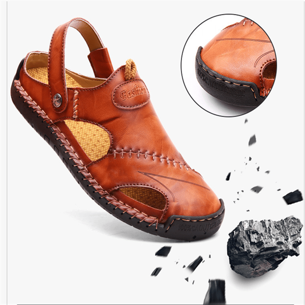 Sandalias de Piel Hechas a Mano para Hombre - vista 5