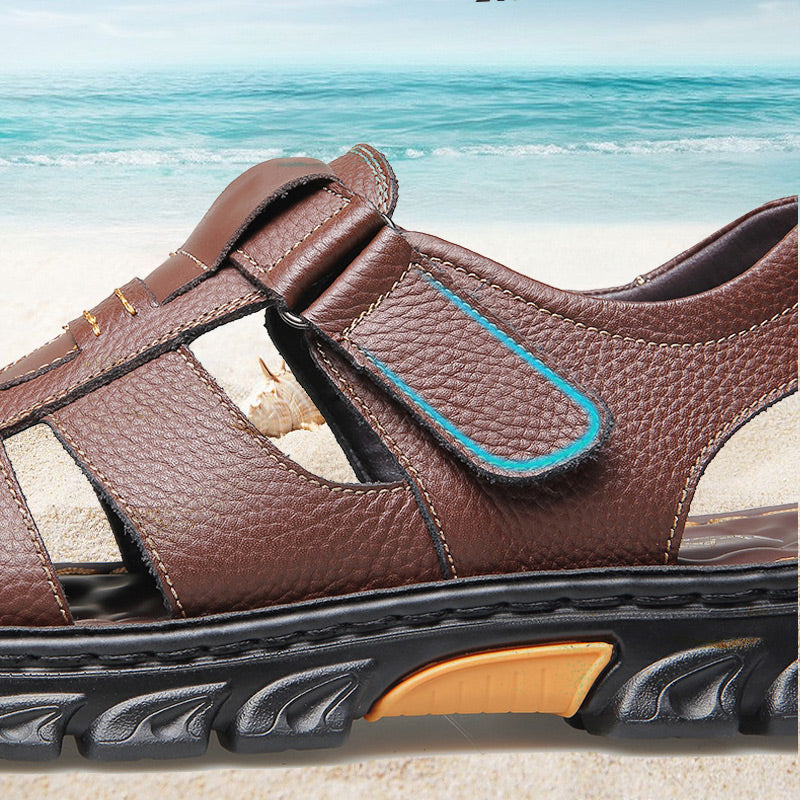 Sandalias de Piel para Hombre con Plantilla de Masaje - vista 6