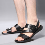 Sandalias de Piel para Hombre Punta Abierta - vista 3