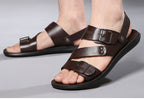 Sandalias de Piel para Hombre Punta Abierta - vista 6