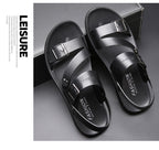 Sandalias de Piel para Hombre Punta Abierta - vista 8