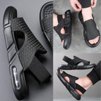Sandalias de Verano para Hombre con Suela Blanda en color negro