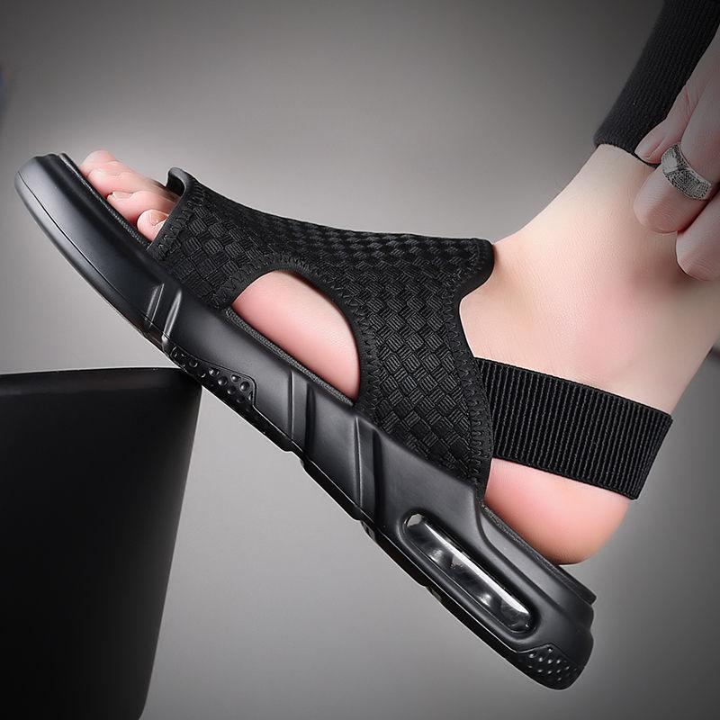 Sandalias de Verano para Hombre con Suela Blanda en color negro