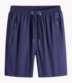 Short Deportivo de Algodón Mercerizado para Hombre Tallas Grandes en color azul oscuro