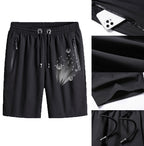 Short Deportivo de Algodón Mercerizado para Hombre Tallas Grandes en color negro