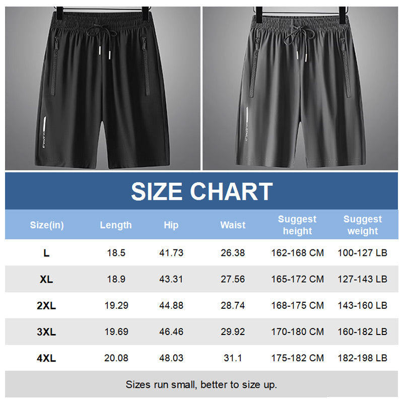 Short Deportivo de Seda Fría para Hombre Elástico - vista 7