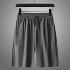 Short Deportivo de Seda Fría para Hombre Elástico en color gris