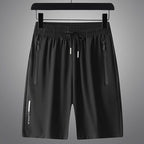 Short Deportivo de Seda Fría para Hombre Elástico en color negro