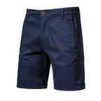 Shorts Cargo para Hombre de Algodón con Cintura Elástica en color azul marino
