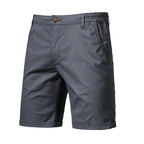 Shorts Cargo para Hombre de Algodón con Cintura Elástica en color gris oscuro