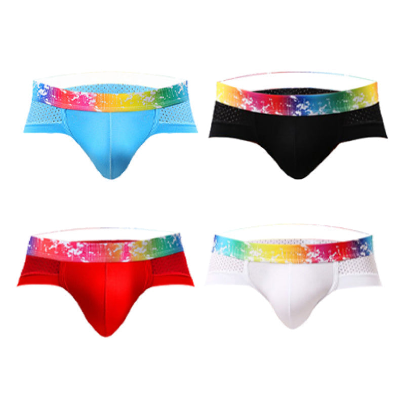 Slips de Malla para Hombre Talle Bajo con Ribete de Color - vista 19