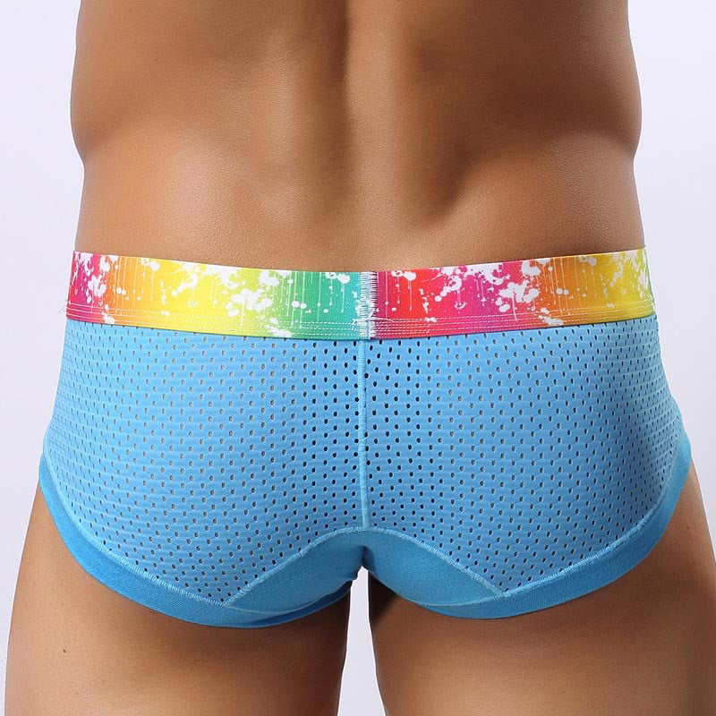 Slips de Malla para Hombre Talle Bajo con Ribete de Color - vista 3