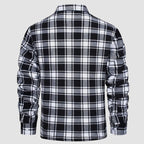 Sobrecamisa de Franela a Cuadros con Forro Sherpa para Hombre - vista 5