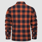 Sobrecamisa de Franela a Cuadros con Forro Sherpa para Hombre - vista 7