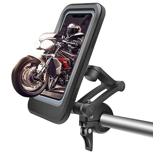 Soporte de celular para moto y bici en moto vista lateral