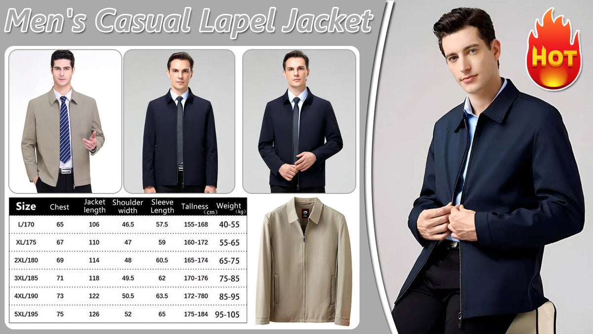 【40% OFF】Chaqueta informal con solapa para hombre de alta calidad Paul™