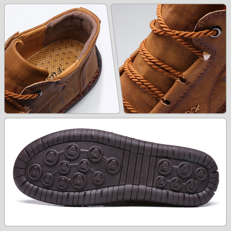 【Hecho a mano】Zapatos de exterior de cuero genuino🔥 50% OFF 🔥