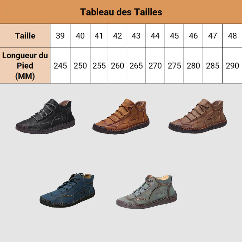 【Hecho a mano】Zapatos de exterior de cuero genuino🔥 50% OFF 🔥