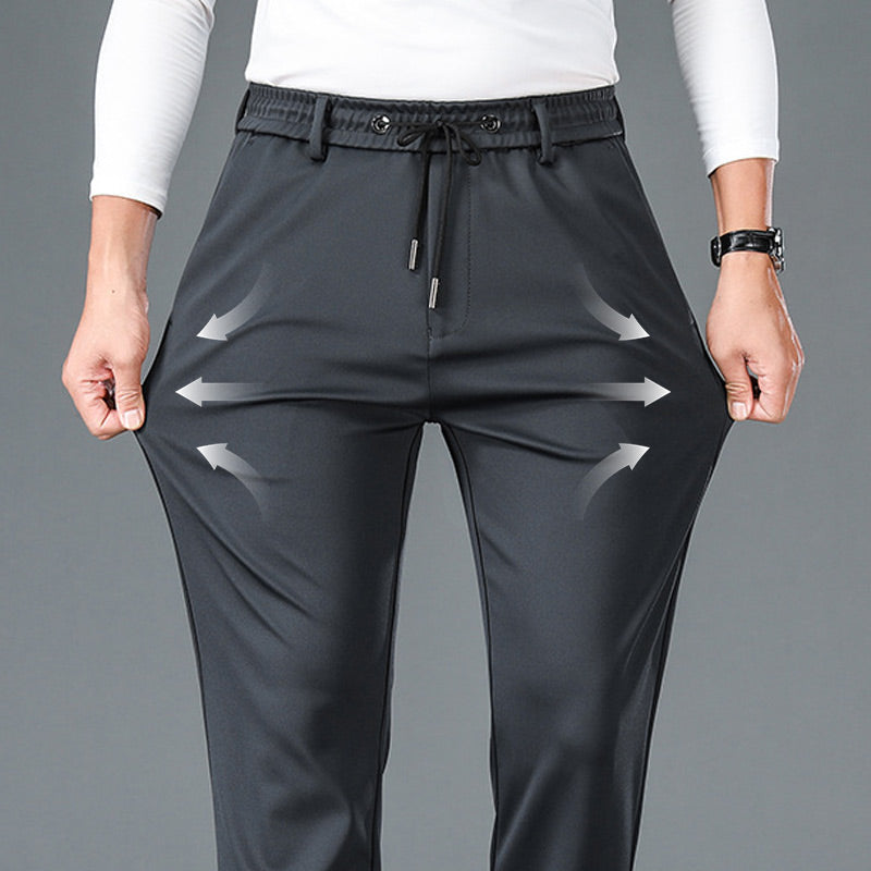 🔥HOT SALE 🔥Pantalones de deporte casual de algodón mercerizado elástico sin plancha para hombre【49% OFF】
