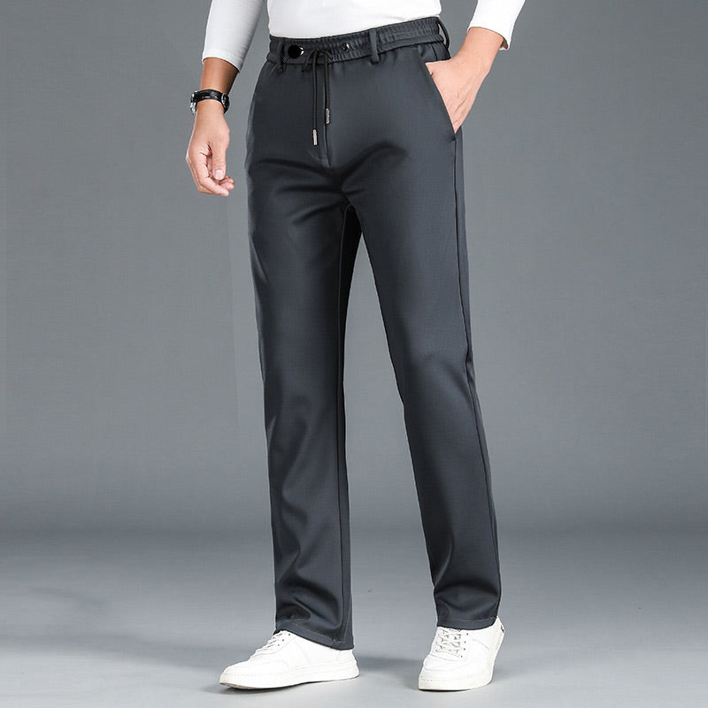 🔥HOT SALE 🔥Pantalones de deporte casual de algodón mercerizado elástico sin plancha para hombre【49% OFF】