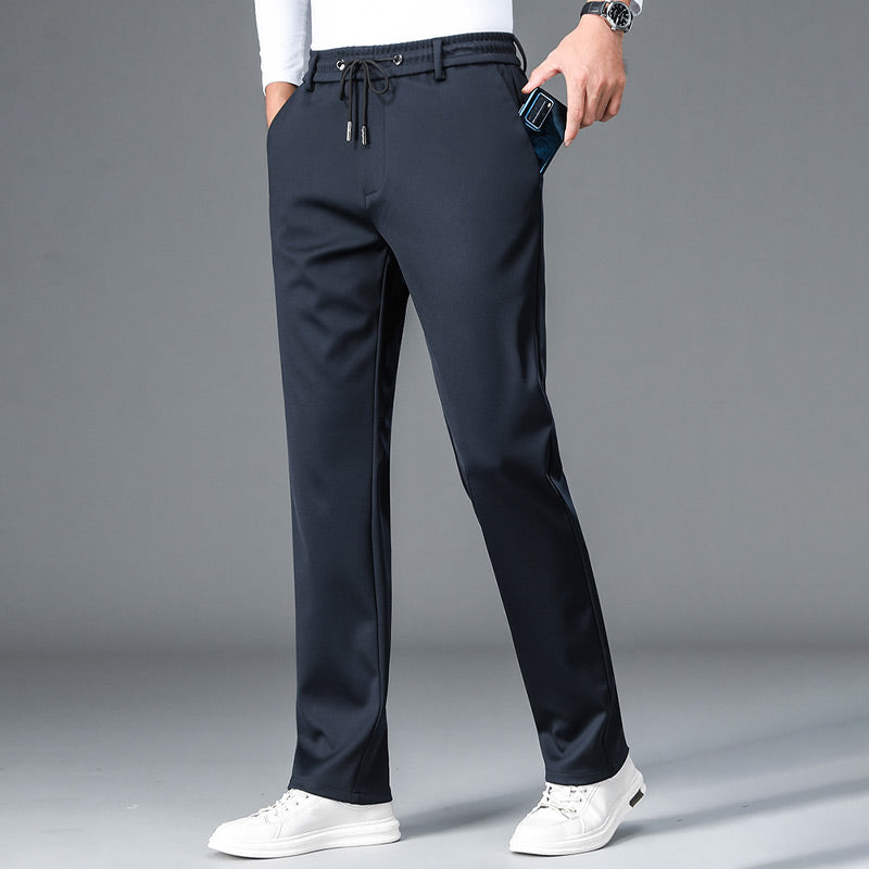 🔥HOT SALE 🔥Pantalones de deporte casual de algodón mercerizado elástico sin plancha para hombre【49% OFF】
