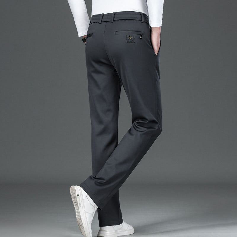 🔥HOT SALE 🔥Pantalones de deporte casual de algodón mercerizado elástico sin plancha para hombre【49% OFF】