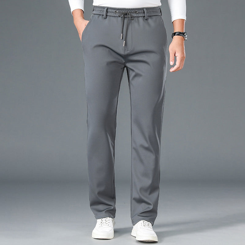 🔥HOT SALE 🔥Pantalones de deporte casual de algodón mercerizado elástico sin plancha para hombre【49% OFF】