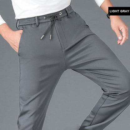 🔥HOT SALE 🔥Pantalones de deporte casual de algodón mercerizado elástico sin plancha para hombre【49% OFF】