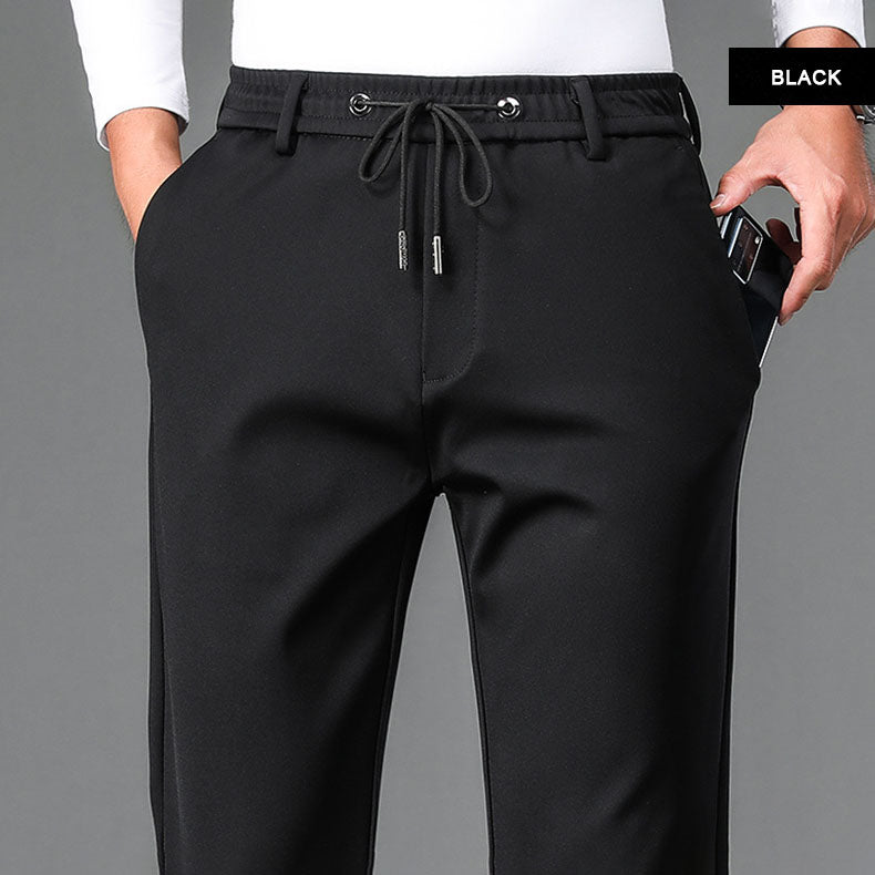 🔥HOT SALE 🔥Pantalones de deporte casual de algodón mercerizado elástico sin plancha para hombre【49% OFF】