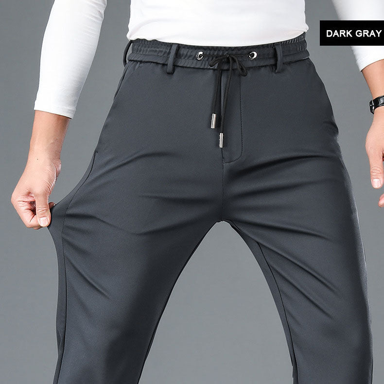 🔥HOT SALE 🔥Pantalones de deporte casual de algodón mercerizado elástico sin plancha para hombre【49% OFF】