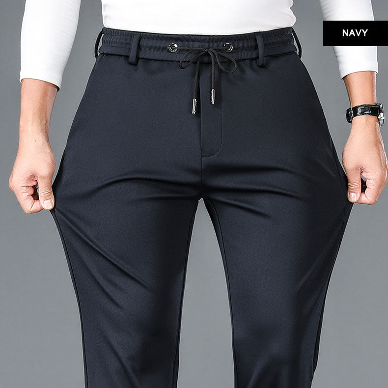 🔥HOT SALE 🔥Pantalones de deporte casual de algodón mercerizado elástico sin plancha para hombre【49% OFF】