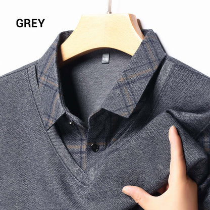【49% OFF】Camisas Casuales de Manga Larga para Hombre de Dos Piezas