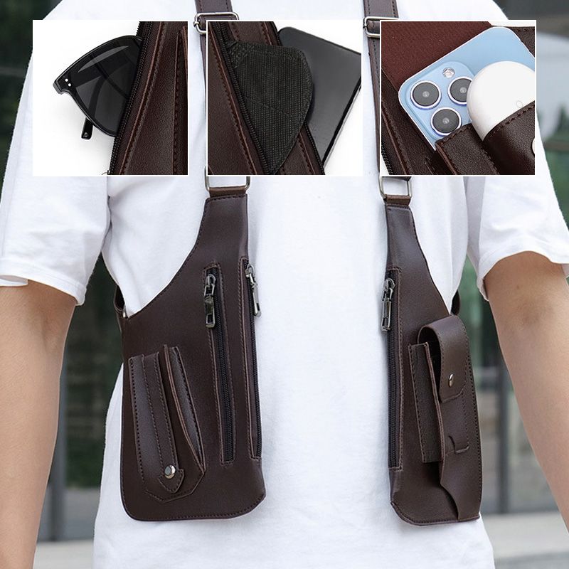 🔥2025 NEW HOT SALE 🔥Bolso táctico antirrobo con múltiples bolsillos y doble bandolera