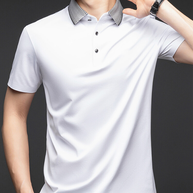 ✨Nueva llegada, gran oferta✨Polo con botones de algodón mercerizado de alta calidad para hombre
