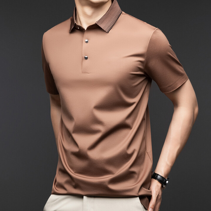 ✨Nueva llegada, gran oferta✨Polo con botones de algodón mercerizado de alta calidad para hombre