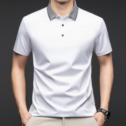 ✨Nueva llegada, gran oferta✨Polo con botones de algodón mercerizado de alta calidad para hombre