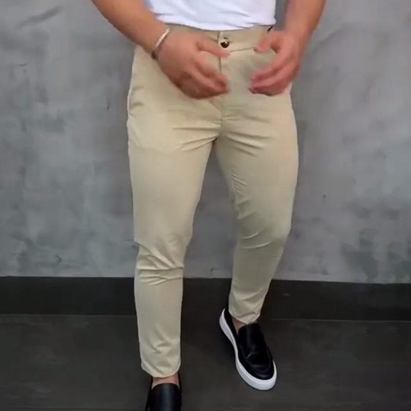 ⏳Pantalones especiales⏰ajustados elásticos para hombre por tiempo limitado【Alta elasticidad, máxima comodidad y transpirabilidad】